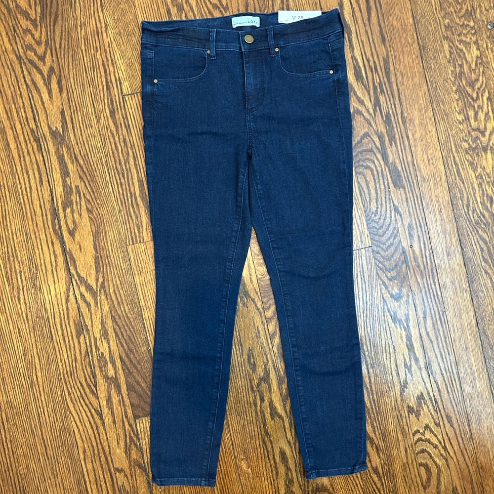 LOFT Women's Deep Blue Skinny Jeans